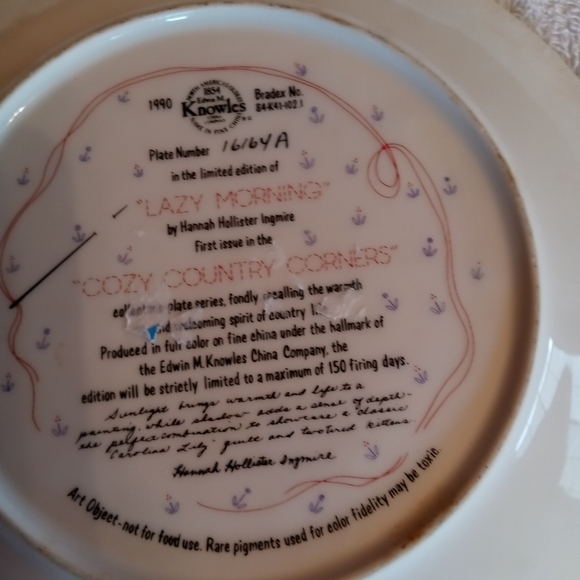 Cats plate edwin knowles - Picture 2 of 5